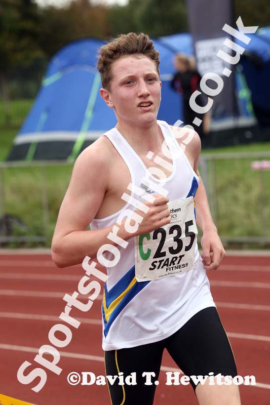 Under-17 mens Trafford AC finishing 2nd at the Northern Road Relays, Blackpool.
